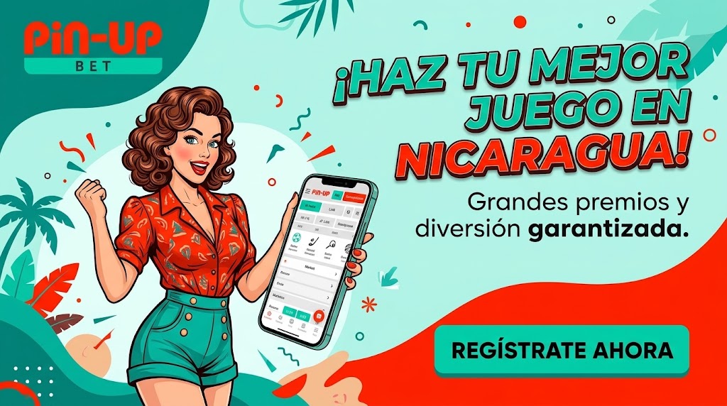 Ilustración de Pin Up bet junto a un teléfono con la interfaz de apuestas
